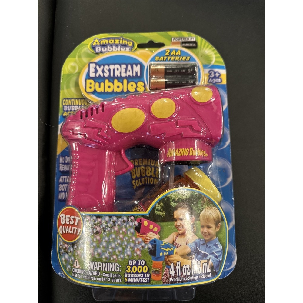 Amazing Bubbles Exstream Bubble Gun pink Kids Outdoor Toy